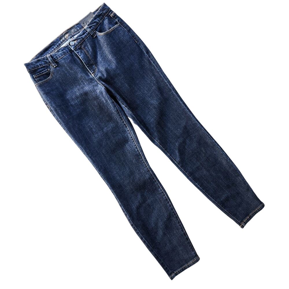 Blue Revival Women Blue Dark Wash Denim Sienna Mid Rise Skinny Jeans Size 30